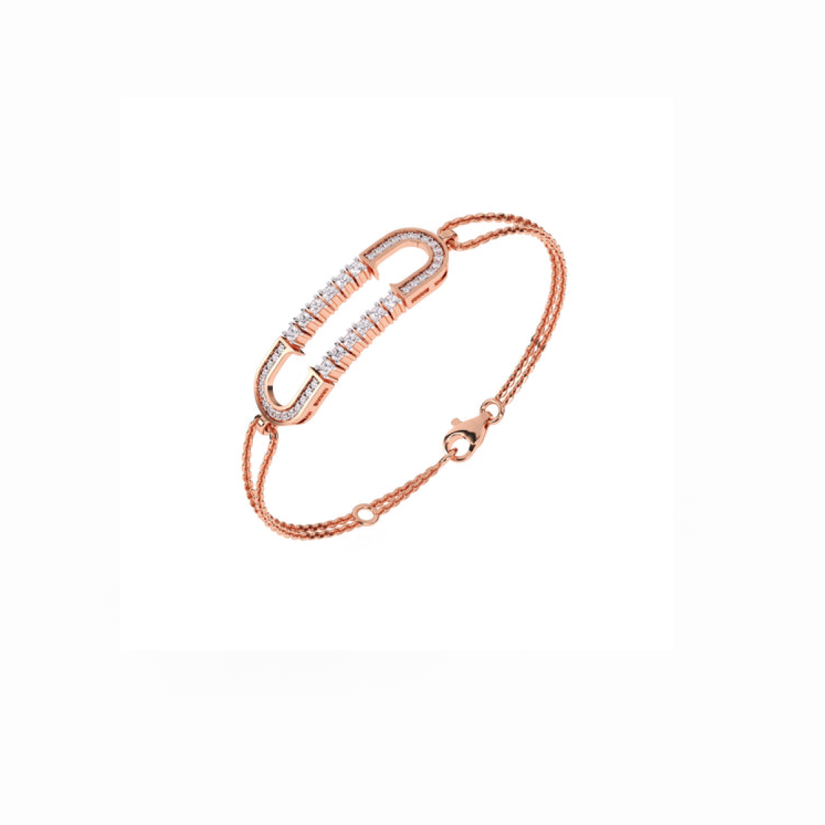 Rose Gold Stylish Charm Adjustable Free Size Designer Bracelet